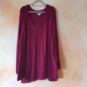 Women plus size 3x (28) vneck sweater. Super comfy, soft knit